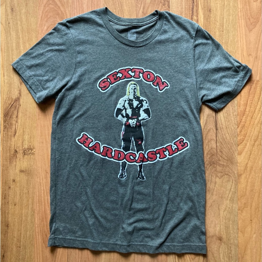 WWE Authentic Sexton Hardcastle Edge Rookie Collection Gray Tshirt  RARE Medium